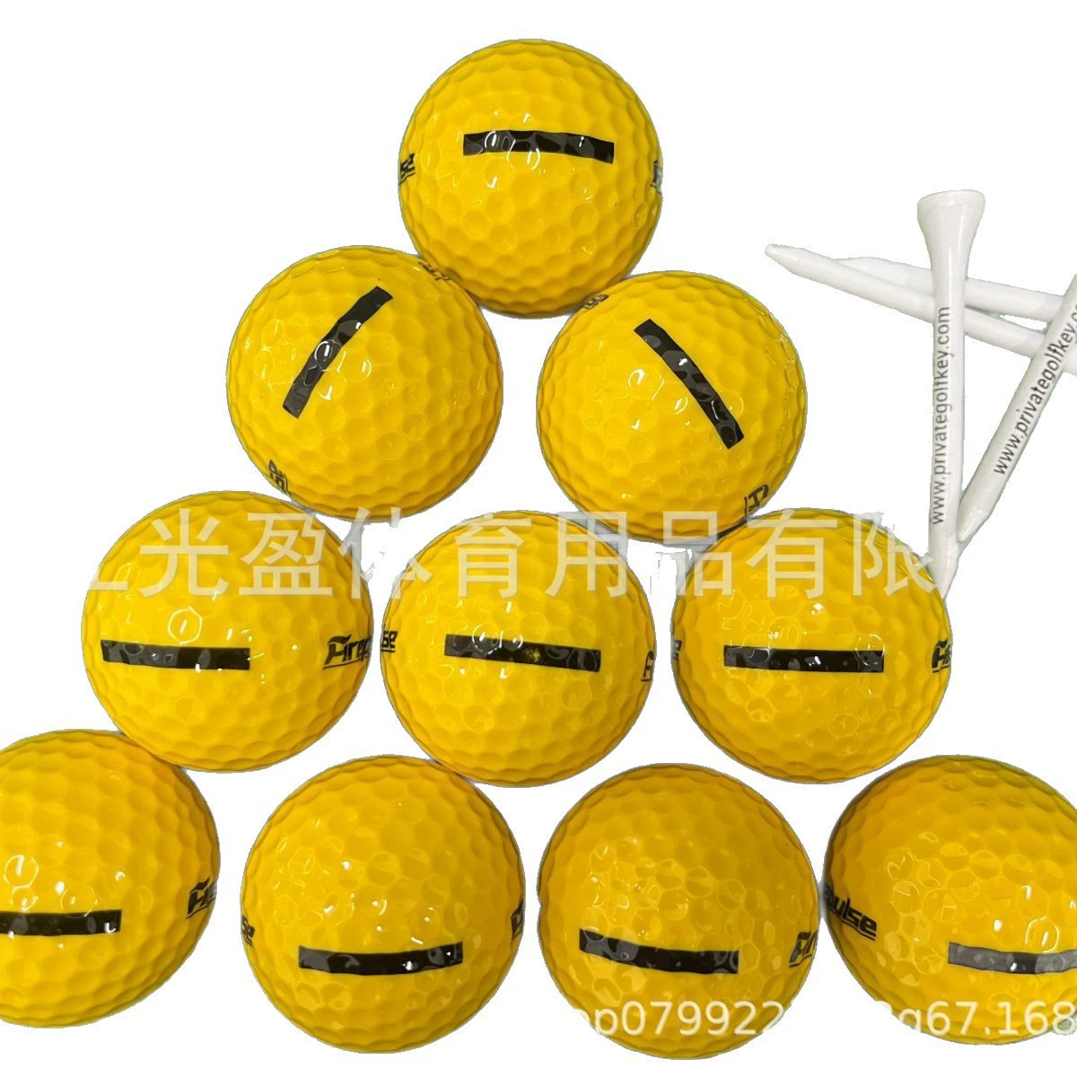 Golf single layer ball yellow single layer practice ball super durable white golf ball for driving range
