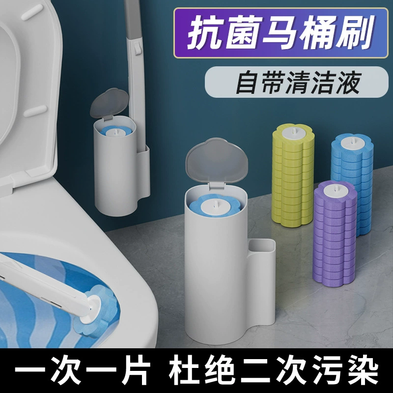 Бытовая одноразовая туалетная щетка для чистки без мертвых углов