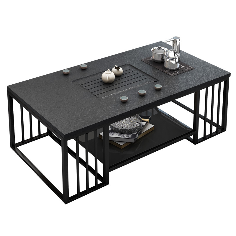 Firestone Kung Fu mesa de té sofá de oficina simple mesa de té de mármol moderna mesa de té de oficina con Cocina de Inducción