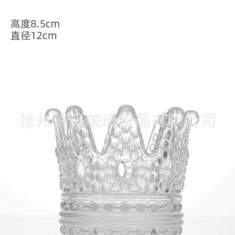 ヨーロッパ式の厚い透明なガラスの小さい燭台の六角の挿し込み棒の食卓のinsの長いろうそくの香薫のろうそくのウェディングパーティー|undefined