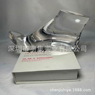 Exclusive Customized Transparent Resin Foot Mold to Showcase Unique Charm - Acrylic Material Shoe Mold with Exquisite Crystal Feet