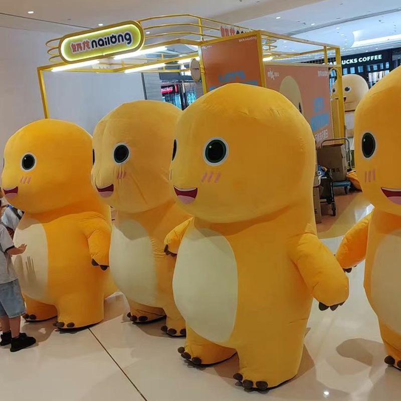 El Comercio exterior TikTok inflable panda gigante muñeca ropa gorila fresa oso Santa Claus ropa de oso polar ropa de pelo largo