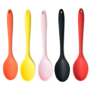 High Quality Silicone Large Silicone Spoon Baking Flour Spoon Non-Stick Spatula Kitchen Cooking Spoon Cake Tool