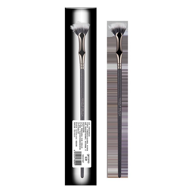 GECOMO Angle Fan-shaped Eyelash Brush Soft Hair Flat Eyebrow Eyelash Brush Root and Root Split Up and Down Eyelash Brush Beauty Makeup Tool