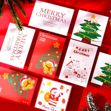 圣诞节卡片创意圣诞卡通小吊牌跨境圣诞感谢卡小卡片万圣节感谢卡