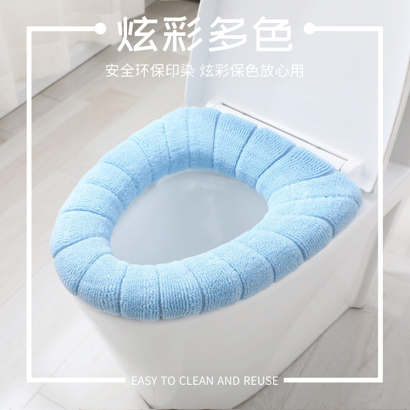 Espesado cálido asiento del inodoro cojín hogar invierno estilo Nórdico poliéster Universal Inodoro cojín de alta calidad