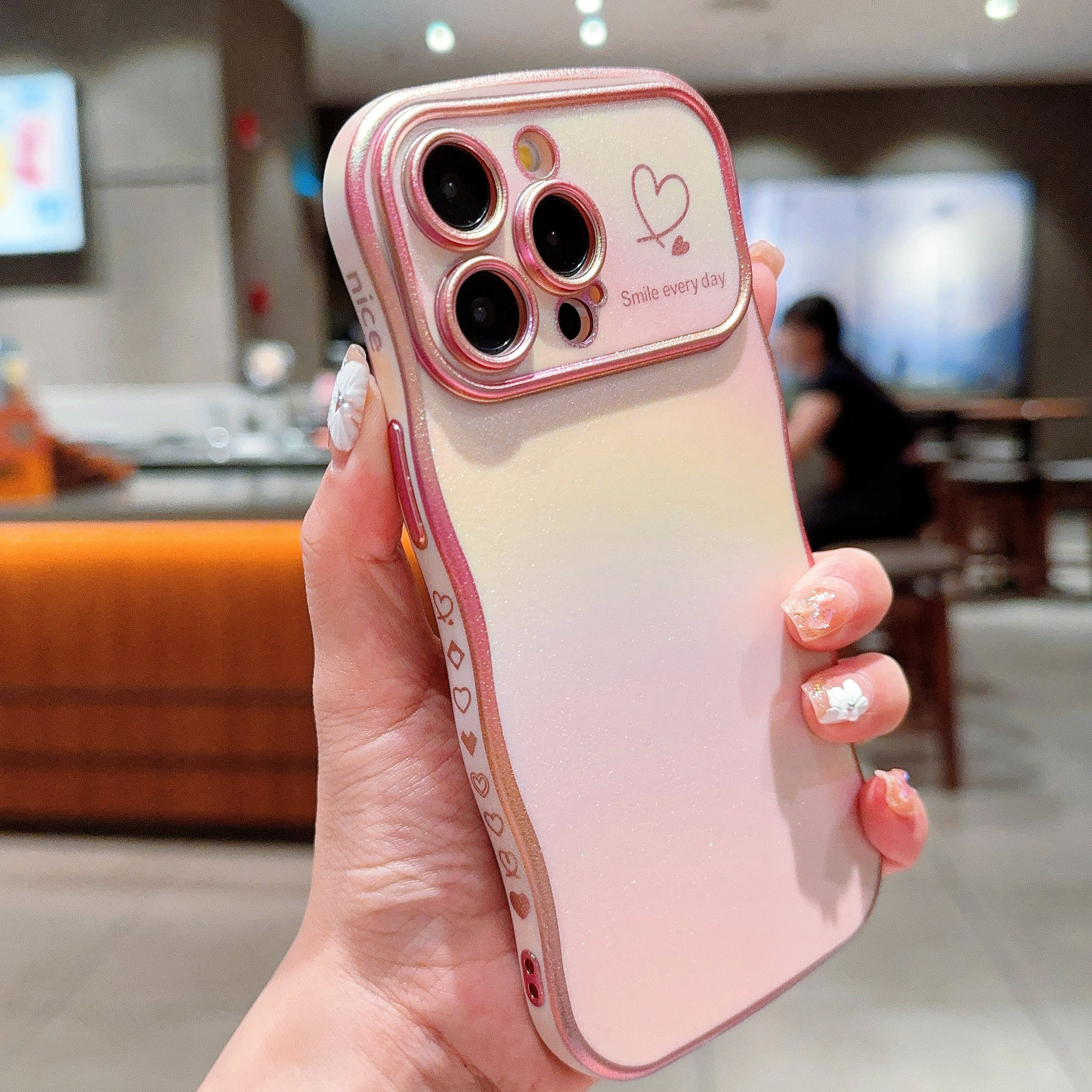 Nuevo color de seda brillante pantalla de seda para Apple 17 proMax caso de teléfono móvil gradiente todo incluido iphone 16 comercio exterior