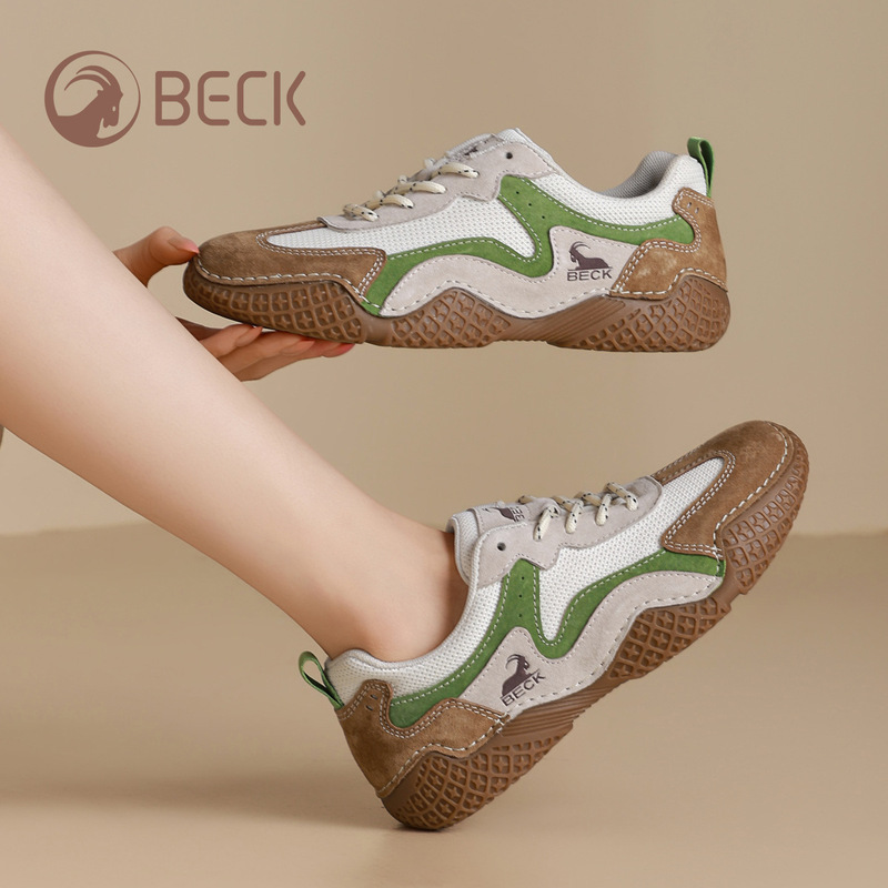 Authentic Gongyang Women's Shoes 2026 Autumn and Winter Mesh Versatile Genuine Leather Women's Shoes Popular Breathable Flat-Soled Sports Casual Shoes Authentic Gongyang Women's Shoes 2026 Autumn and Winter Mesh Versatile Genuine Leather Women's Shoes Popular Breathable Flat-Soled Sports Casual Shoes