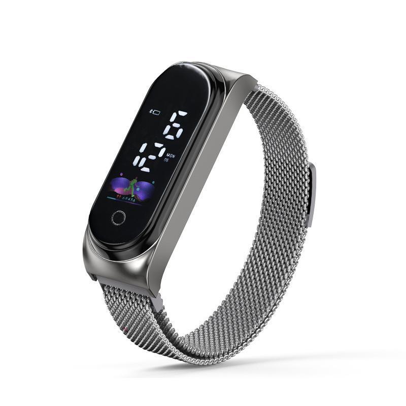 Comercio exterior exclusivo para Milán agradable con reloj electrónico moda táctil impermeable electrónico cuadrado nuevo reloj pulsera led