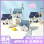 双面便携折叠牛仔布化妆镜