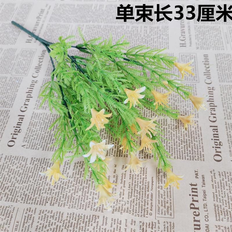 Transfronterizo amazónico anti-UV protección solar Zodiac hippopotamus imitación primavera pequeña lirio flores falsas flores de plástico interior