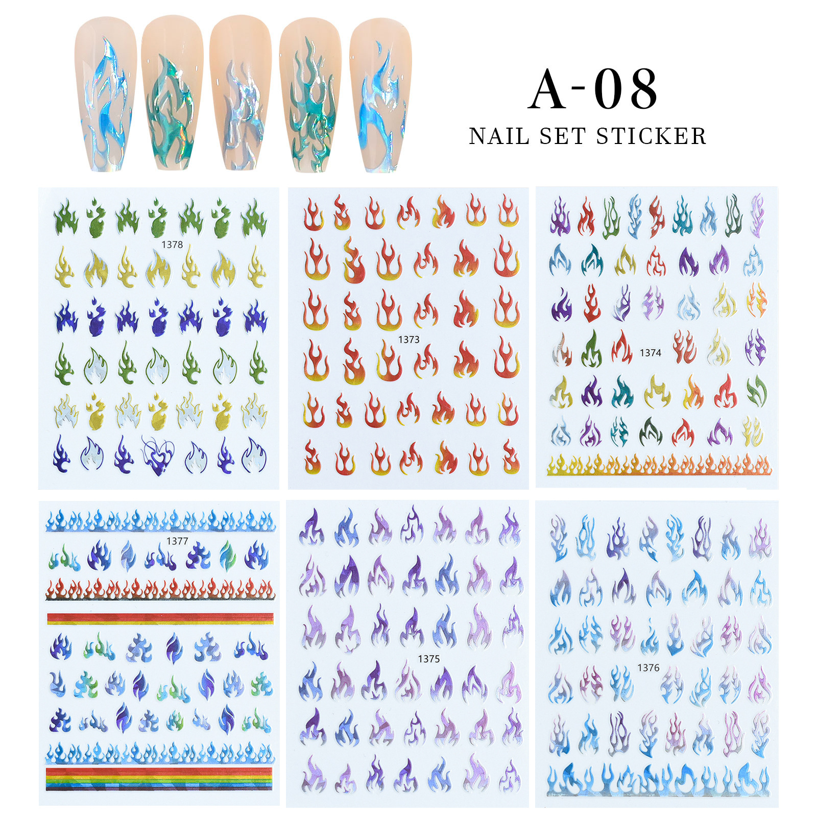 Style Simple Papillon Autocollants Accessoires Pour Ongles 1 Pièce display picture 10