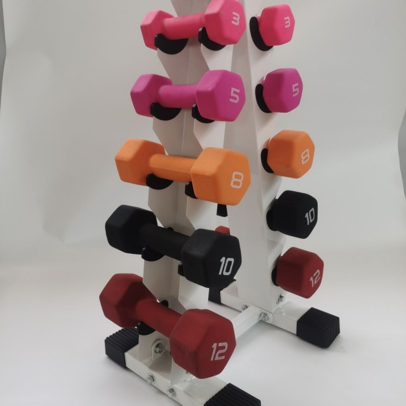 Dumbbell Placement Rack Dumbbell Rack Household Floor-Standing Two-Story Dumbbell Rack Holder Dumbbell Bracket Fitness Equipment Storage