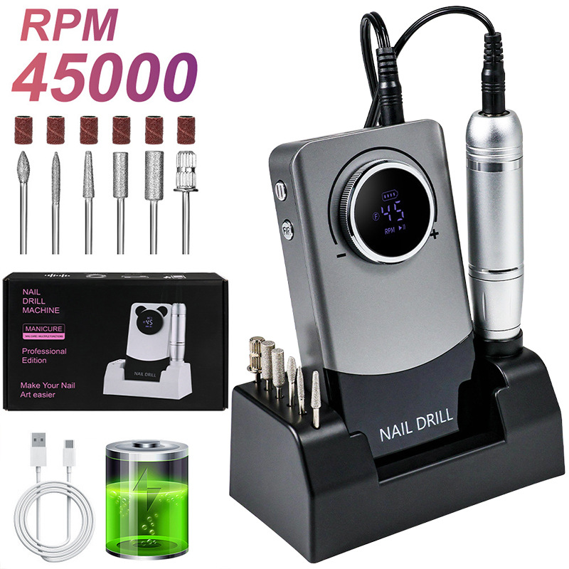 Torno Eléctrico para Uñas Portátil Recargable para Manicura image 57