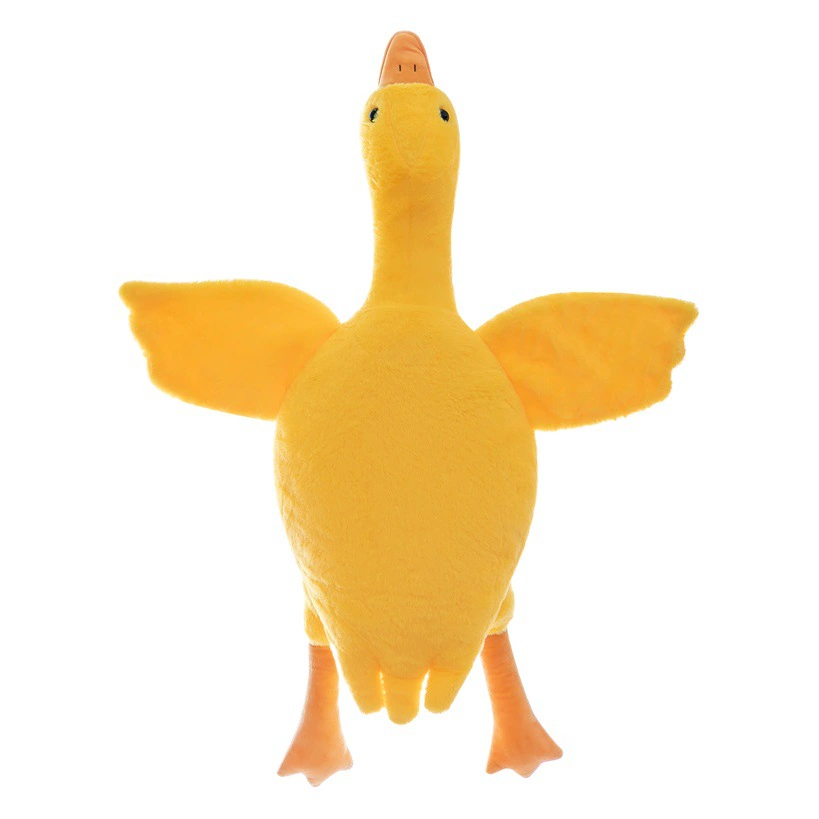 Милая большая белая гусиная кукла Успокаивающая подушка для девочек, зажим для сна, подушка для ног, кролик, бархатная большая подушка, детская игрушка