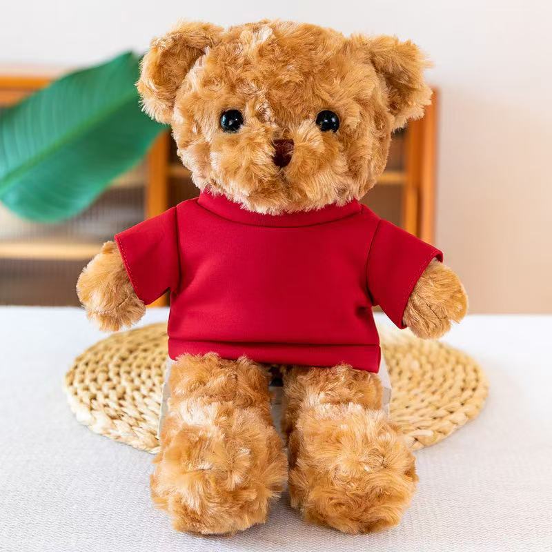 Red t-shirt brown lemon bear