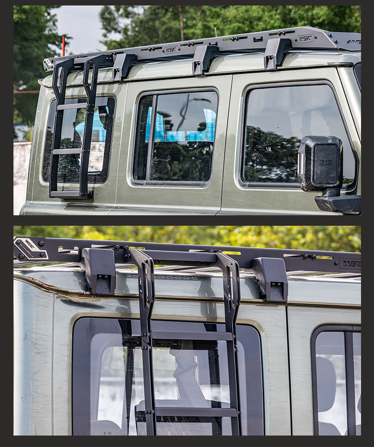 Beijing 212 roof rack WEC ladder side window storage rack off-road modification modular thickened roof platform