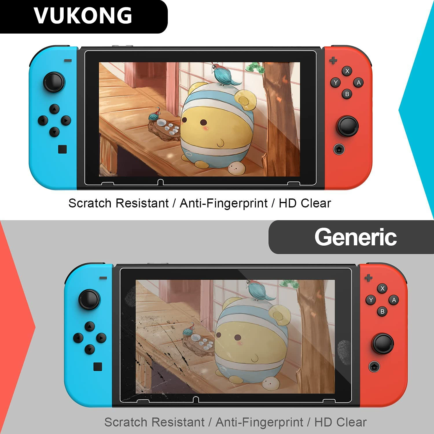 Защитное стекло из закалённого стекла для Nintendo Switch OLED, защитная плёнка на экран игровой консоли