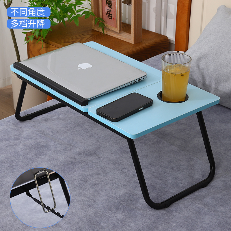 6段昇降折り畳みテーブルベッド上の小さなテーブル学生多機能学習机折り畳み可能なノートパソコンテーブル