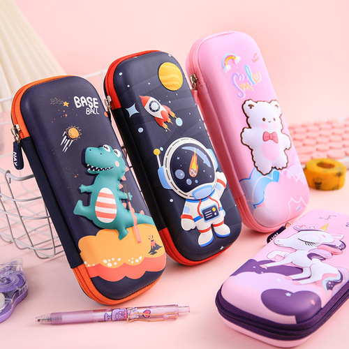 EVA three-dimensional pencil box for primary school girls and boys 3D pencil box with large capacity and high appearance pencil bag kindergarten pencil box