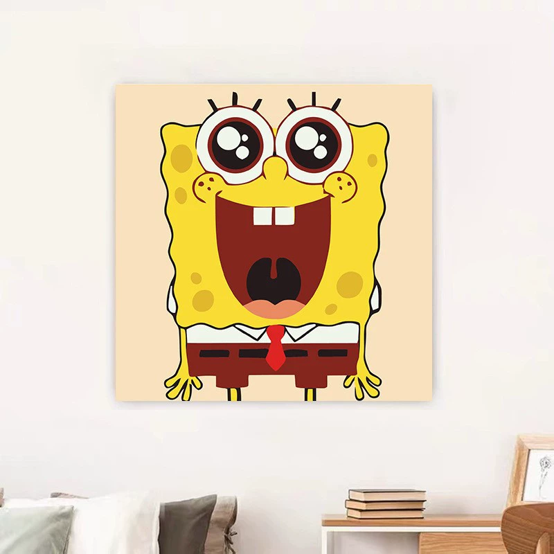 Цифровая раскраска-мультфильм для спальни, DIY, стиль высокого качества