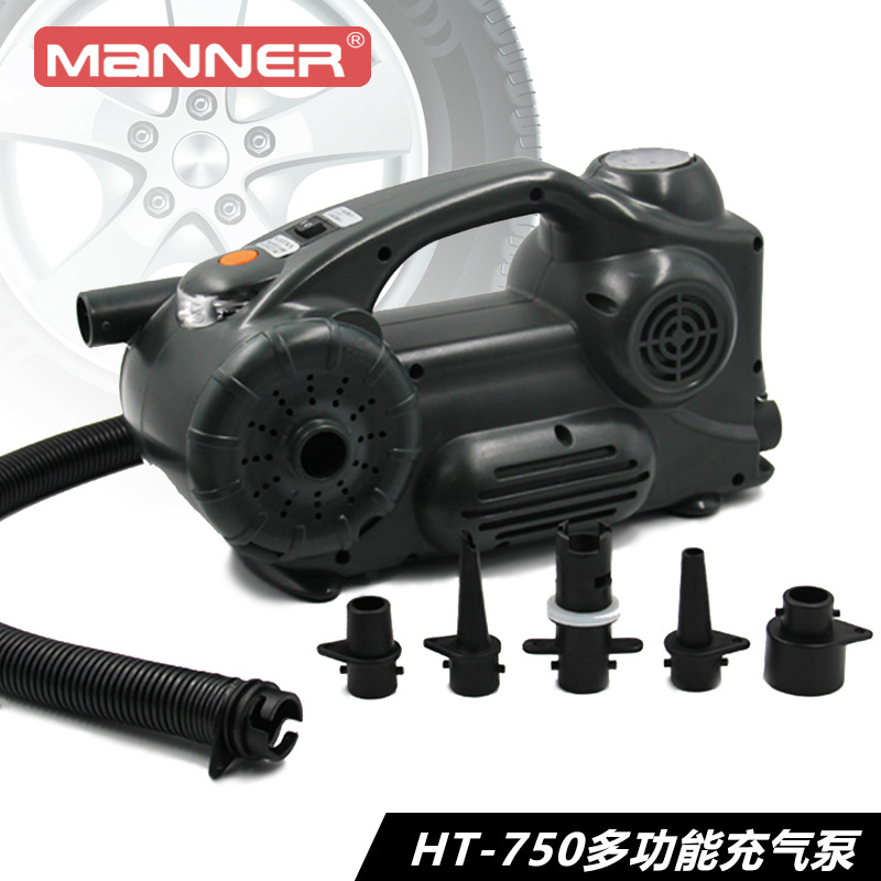 车载电动多功能充气泵便携式车轮胎橡皮艇充气帐篷自行车打气筒