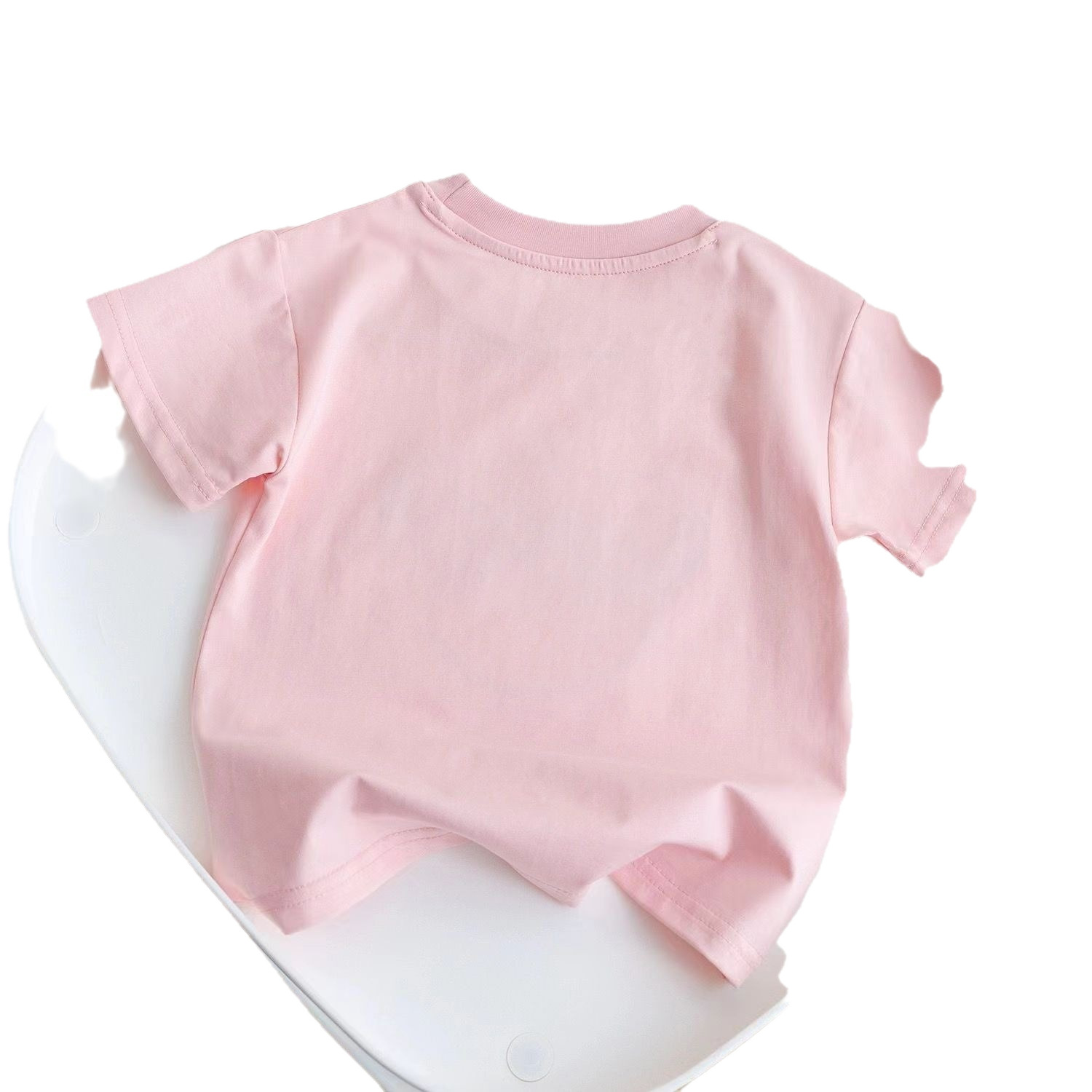 少女漫画綿半袖 2024 夏の新立体クマ少女西洋スタイル甘い Tシャツ卸売