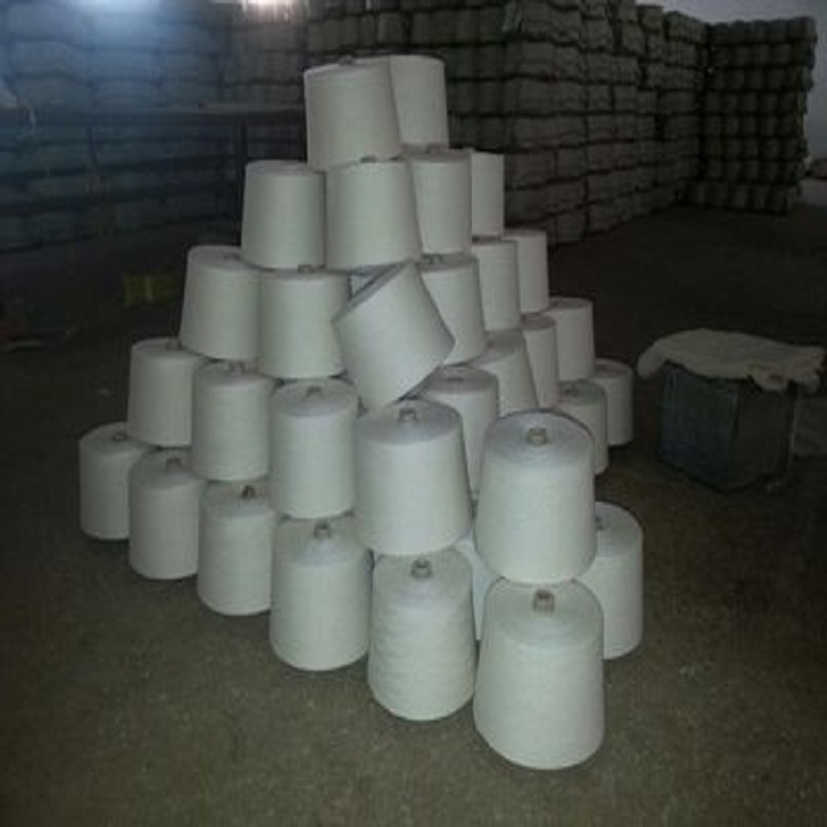 纱线天丝亚麻纱80/20 40支天丝蚕丝混纺纱32支40支50支 漂白麻