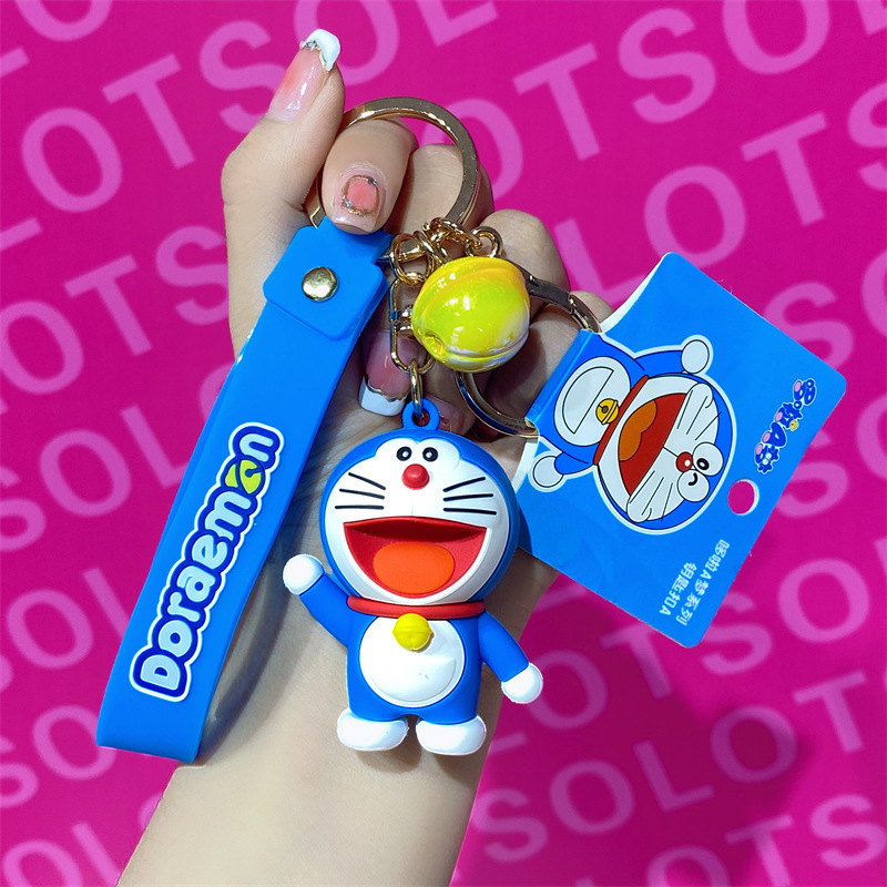 Authentic Doraemon Dorayaki Car Keychain for Women, Exquisite 2026 New Model Backpack Pendant for Men, Keychain