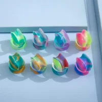 Новый мягкий силиконовый двойной динамик Auricle, трансграничный Amazon, высота 9 мм, красочный цвет тай-дай