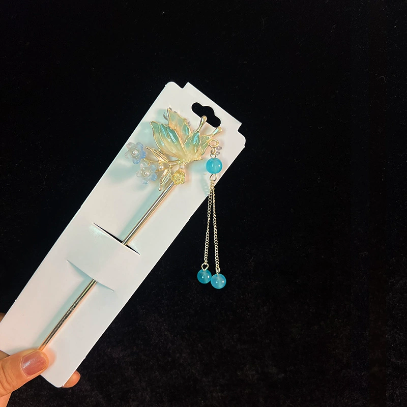 Hairpin Hanfu заколка для волос, орхидея цветочный декоративный аксессуар для волос, простая элегантная китайская стиль