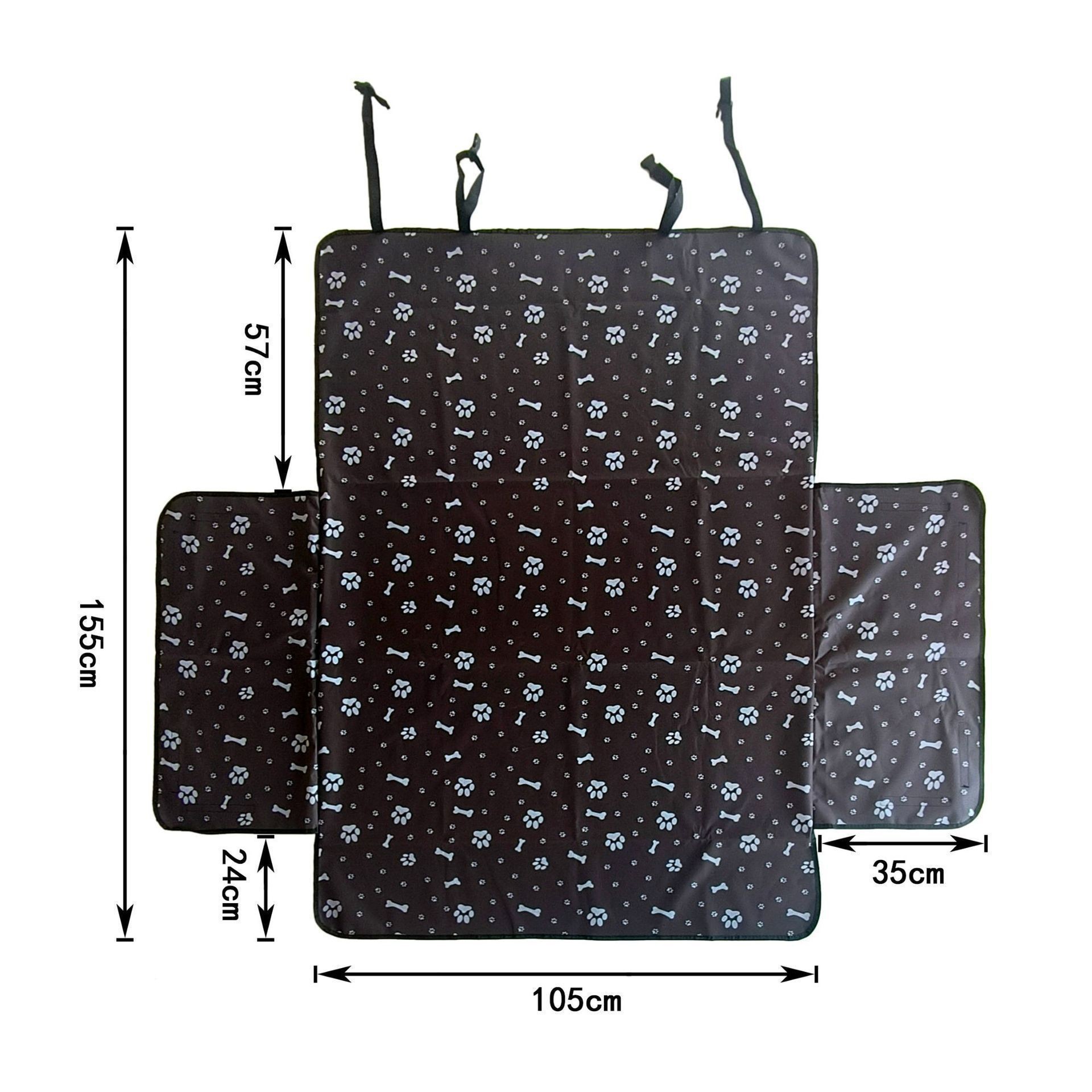 Cojín de automóvil transfronterizo, cojín de mascota, cojín de automóvil a prueba de agua, cojín de automóvil trasero para gatos y perros, cojín de automóvil universal