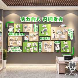 毛毡贴告栏展示板员工风采照片司办公室墙面装饰企业文化氛围布置