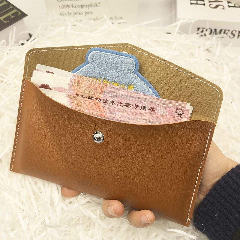 Monedero simple para mujer 2024 nuevo bolso de dinero largo delgado de una pieza Monedero de almacenamiento en efectivo para hombre