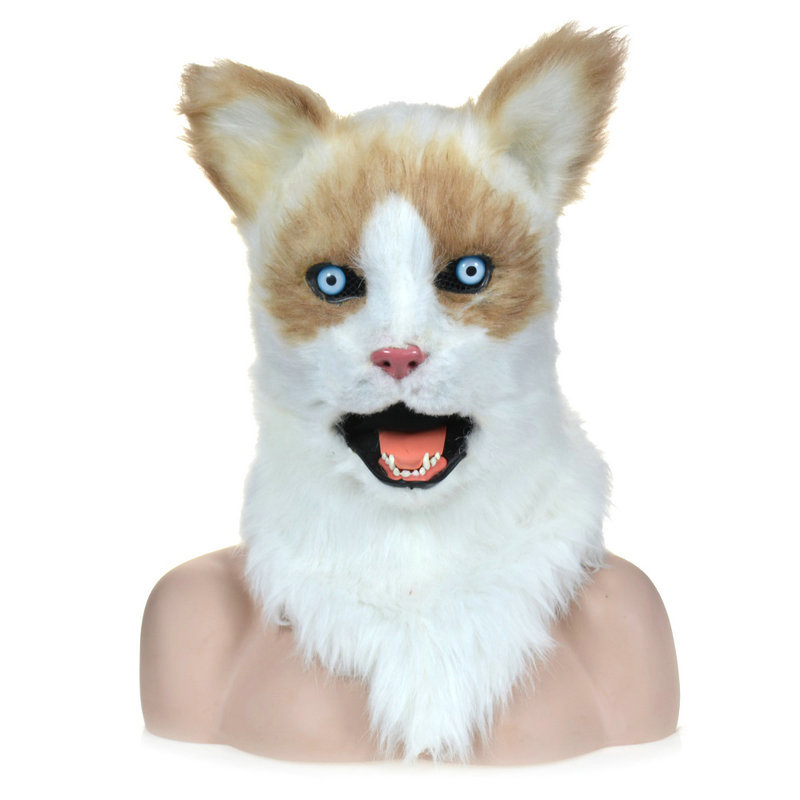 Máscara de cabeza de animal de cara completa Lobo Oso conejo León leopardo fotografía bola rendimiento máscara de película fabricante