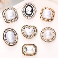 熱賣復古寶石愛心洞洞鞋diy配件手機殼美容小香風diy珍珠飾品配件