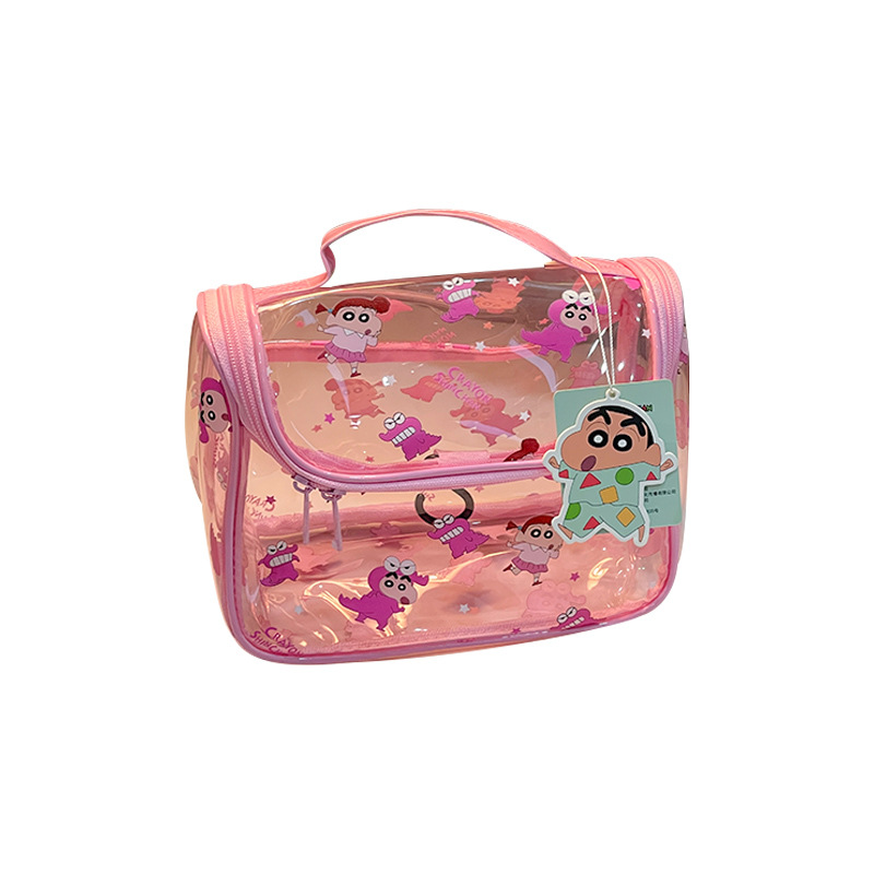 2025 nuevo lápiz pequeño nuevo bolso de maquillaje transparente portátil de gran capacidad de almacenamiento de viaje bolso de lavado impermeable