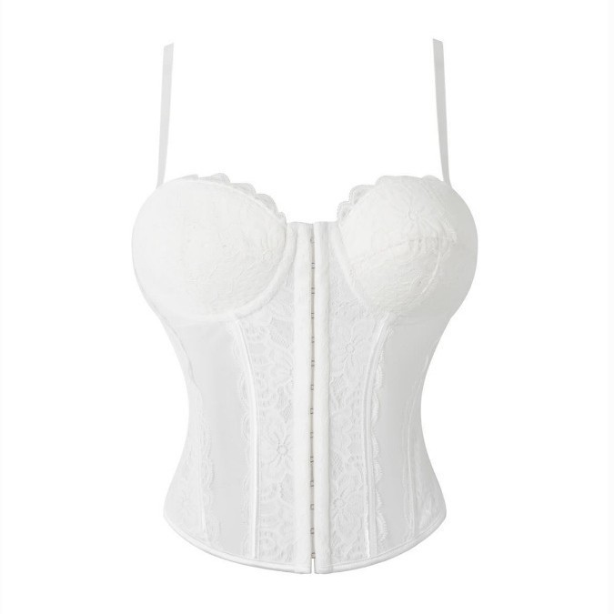 Top Moldeador de Encaje con Varillas de Poliéster Transparente para Cintura image 8