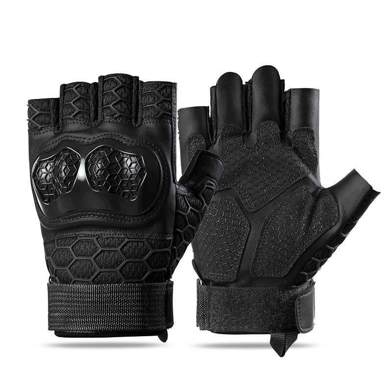 Guantes tácticos primavera, verano, otoño, hombres y mujeres al aire libre amortiguamiento anti-desgaste, protección anti-capullo guantes de montar con dedos completos