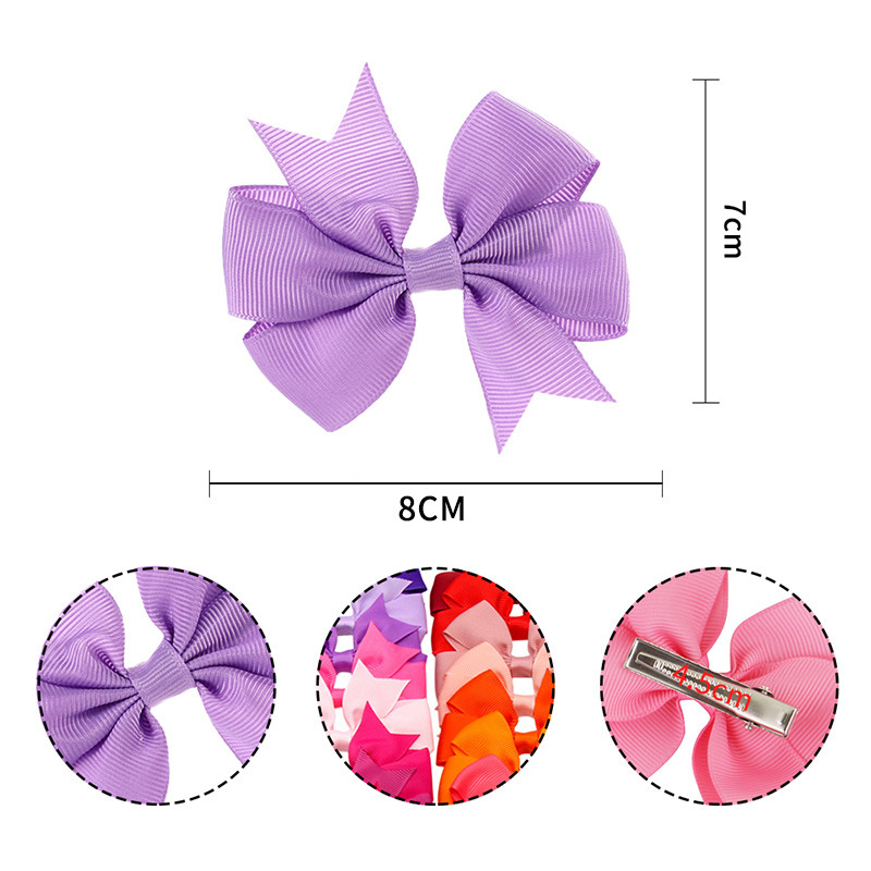 Transfronterizo de Amazon Comercio exterior hecho a mano bebé cola de golondrina en forma de V costilla cinta arco horquilla accesorios para el cabello tocado de los niños