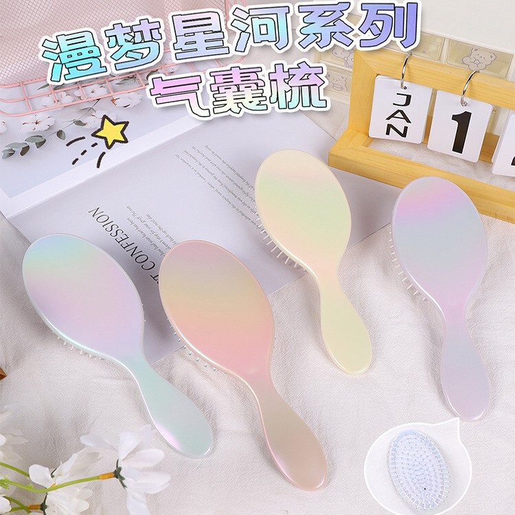 ラブシンフォニーコットンベアエアバッグマッサージコーム学生女性インエアクッションコームかわいいガーリーハートヘアスムージングコーム|undefined