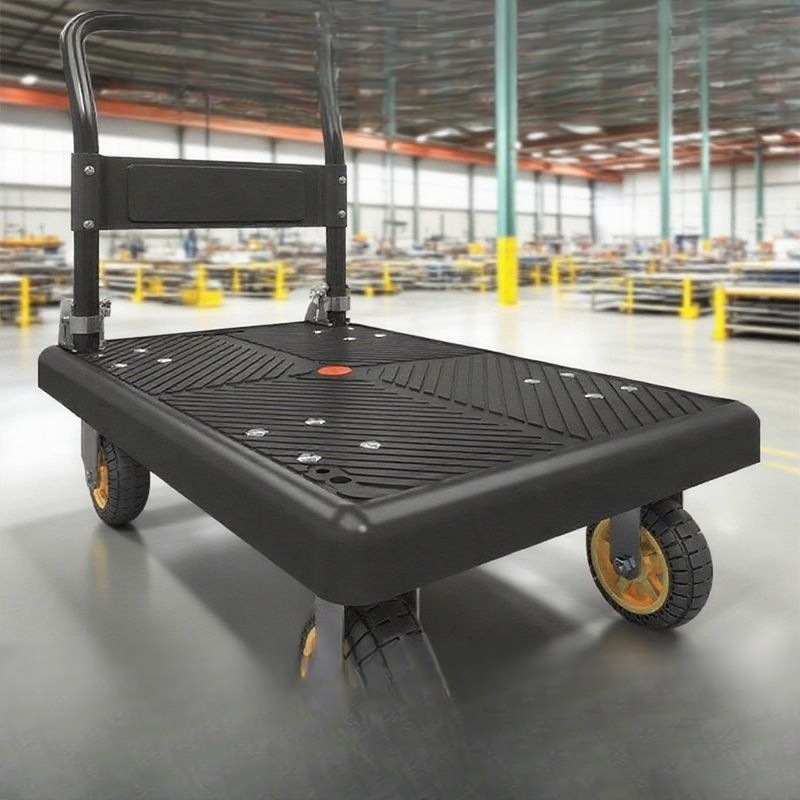 Folding Portable Luggage Trolley for Home Use, Shopping Cart, and Cargo Transport