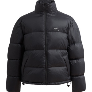 B's High Version Paris 25Ss New Ski 3m Series Reflective Letter down Jacket for Men and Women Os Loose Version
