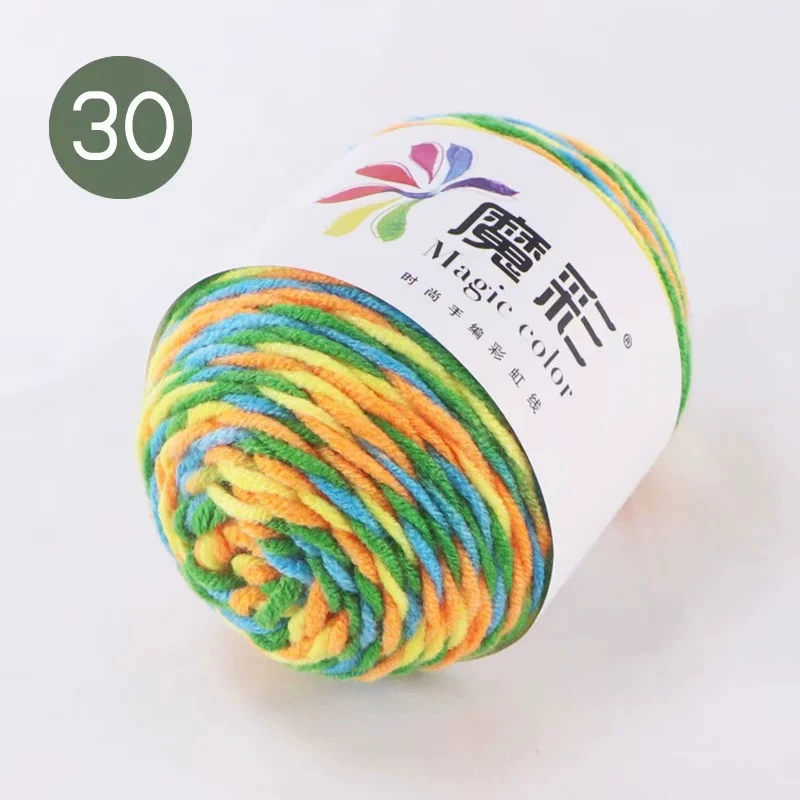 Handmade rainbow yarn ball, multicolor gradient, wholesale options