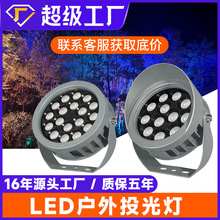 照树灯景观射灯led射树灯户外防水庭院园林七彩插地灯草坪投光灯