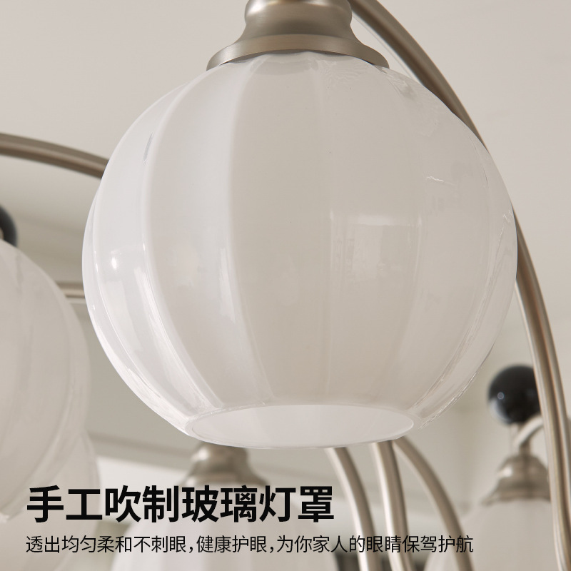 Comedor Zhongshan sensación lámpara de dormitorio sala principal lámparas medievales sala de estar estilo antiguo retro francés candelabros creativos superior sur