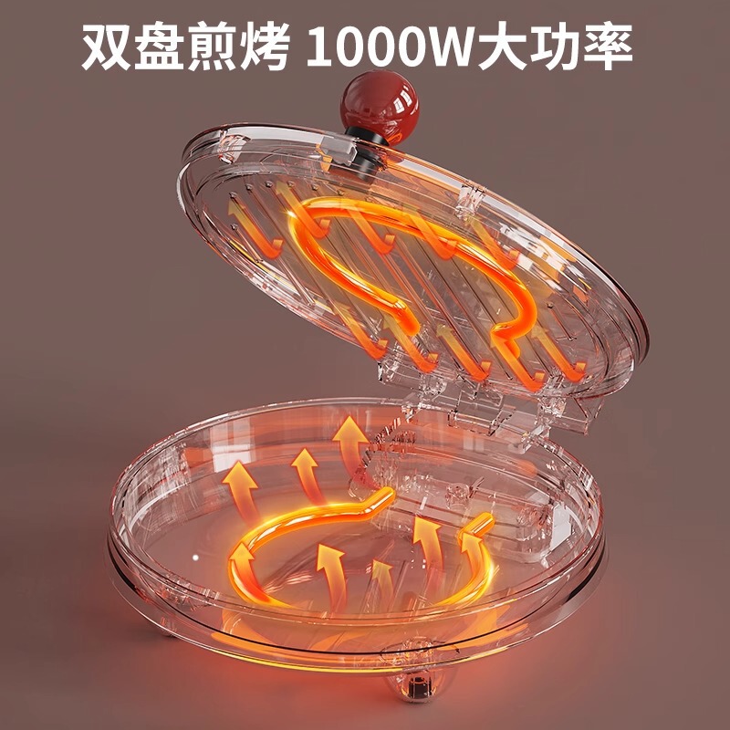 monda モンダ多機能ピザマシン家庭用電気パン焼きグリル両面加熱パンケーキマシンパンケーキパン|undefined