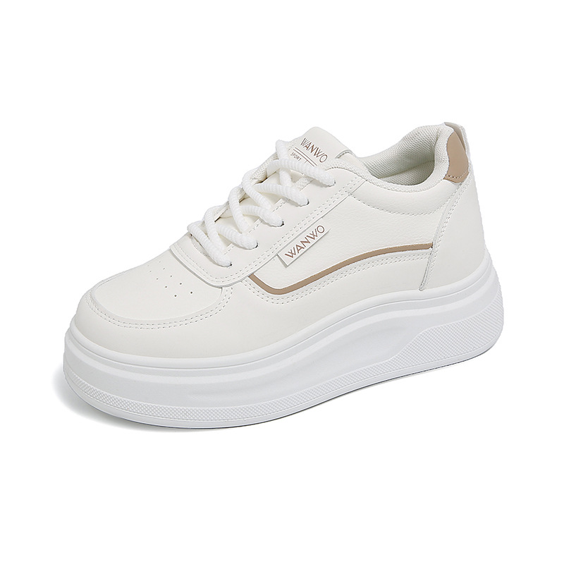 GT9903 Damen-Sneaker, leicht und mit weicher Sohle, weiße Schuhe mit Absatz für kleinere Frauen, ideal für den Sommer, Freizeit und Sport._voghion.com