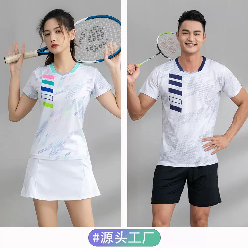 【畅飞工厂店】高端速干透气羽毛球服套装男女短袖乒乓球网球球衣