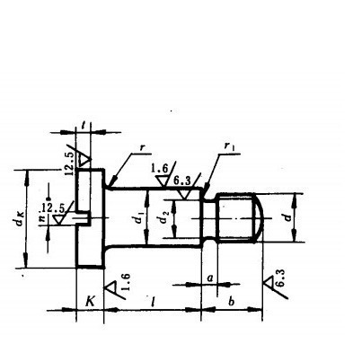 Բ��ͷ������λ�ݶ�M6*6 ������λ��˿GB830 ̨����˿Din923